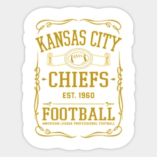 Vintage Chiefs American Football Sticker